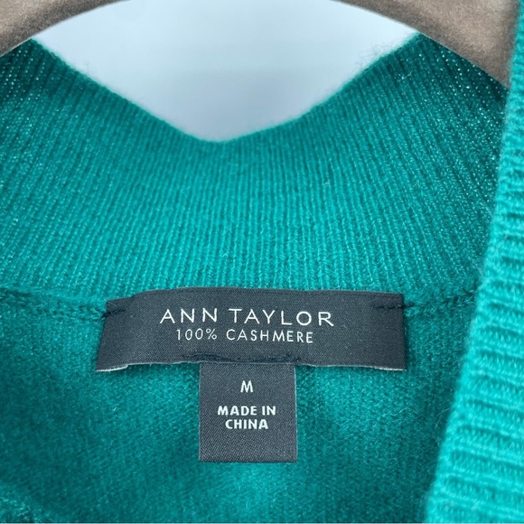 Ann Taylor Cashmere Mock Neck Sweater M #1227 - Picture 2 of 6